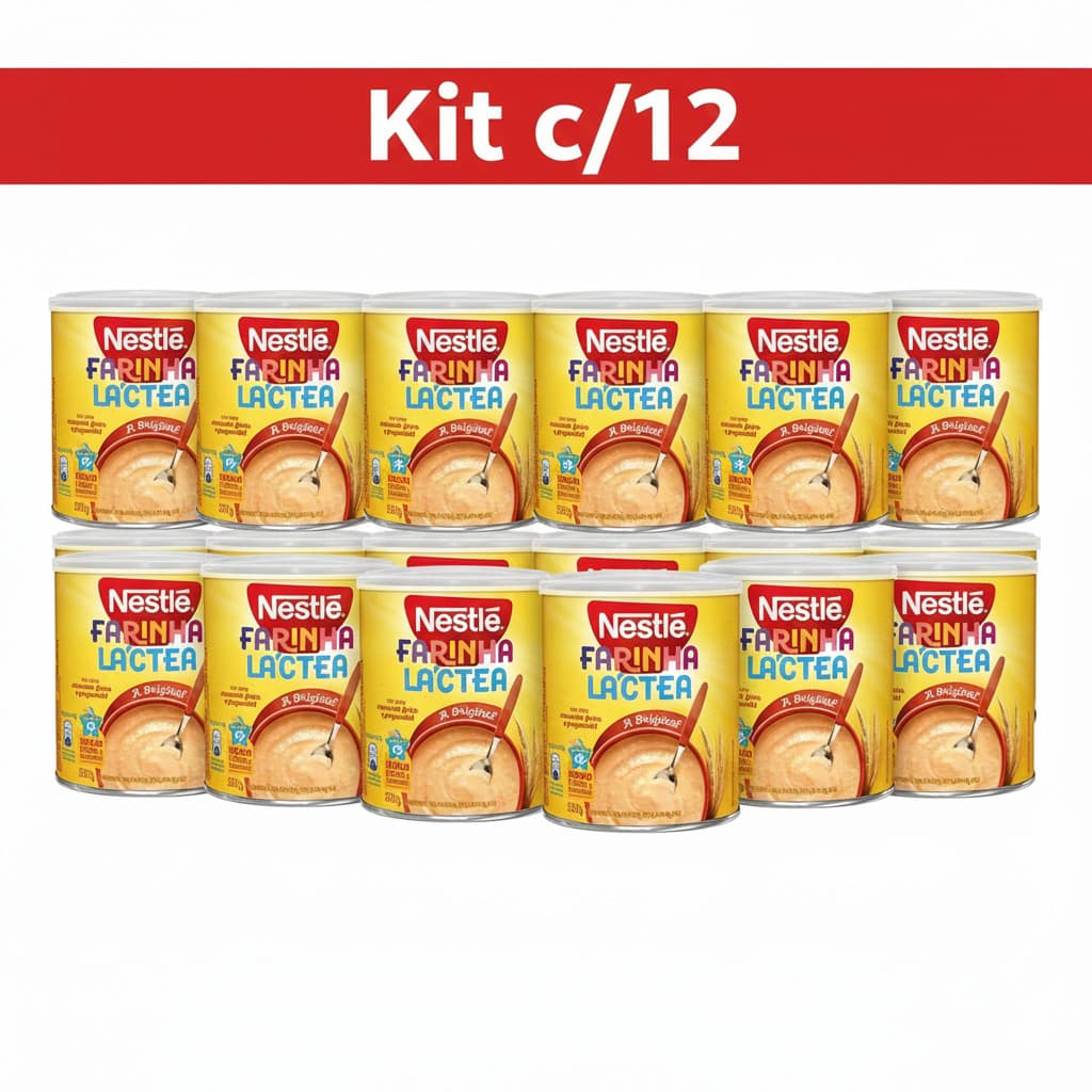 Kit c/12 Farinha Láctea 360gr Nestle Original