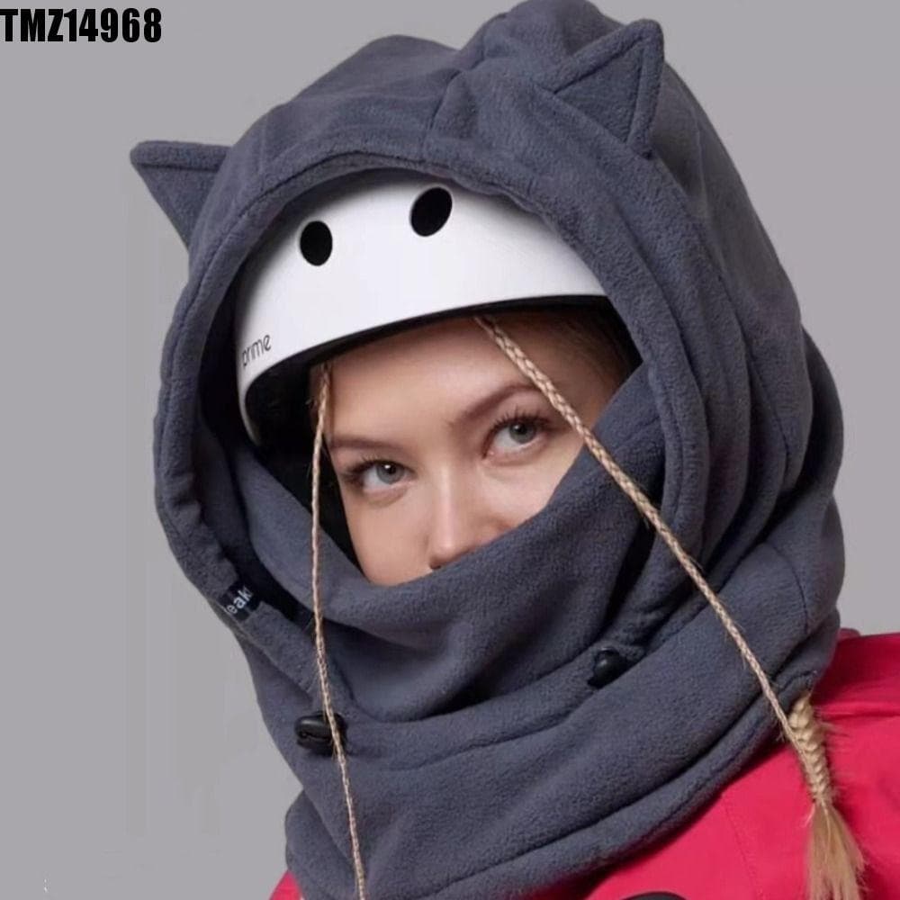 TMZ14968 Balaclava De Esqui , Boné Térmico Para Clima Frio , Chapéu Capacete De Motocicleta Com Capuz Grosso E Quente Sn