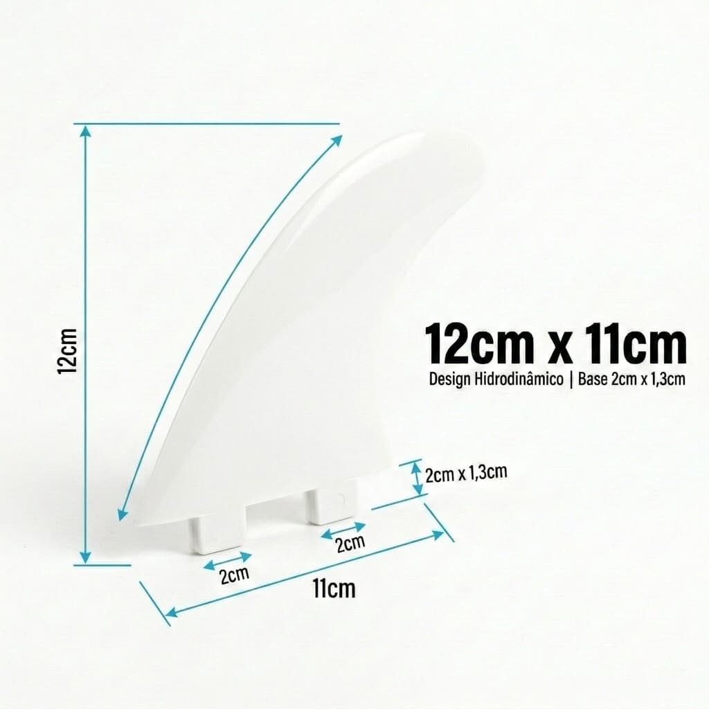 Jogo 5 Quilhas De Plástico Equipamento Para Surf Estabilizadores Universal Prancha Encaixe