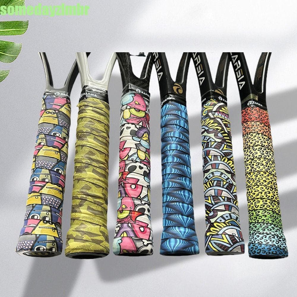 SOMEDAYZL0M Grip Sweat Band , Impressão 3D Duradoura Fita Adesiva Para Badminton , Capa Fofa Antiderrapante Vara De Pesc