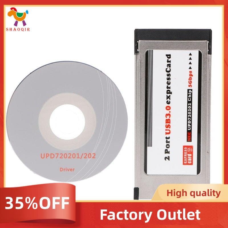 Pci-E Express Para Usb 3.0 2 Portas Adaptador Conversor De Cartão Expresscard De 34 Mm