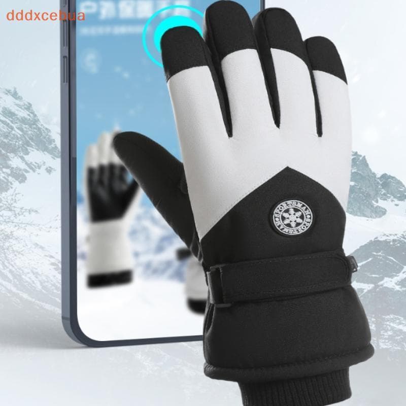 [dddxcebua] Luvas Quentes Para Esqui De Inverno Com Tela Sensível Ao Toque , À Prova D'água , Resistente Desgaste De Ven
