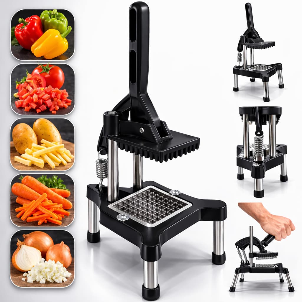 Picador Cortador Cabrita Fatiador de Legumes Batata Palito Frutas Cenoura Cebola Profissional