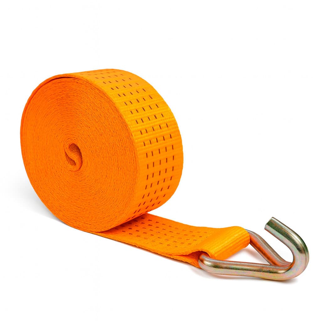 Cinta Carga 5 Toneladas 50mm 9 Metros Caminhão Amarração Moto Cargas Mudança Com Gancho J