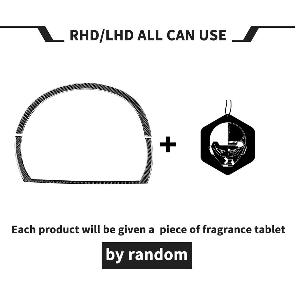 Adequado para BMW/04-10 X3 E83 velocímetro de fibra de carbono decoração circundante acessórios de modificação Interior 