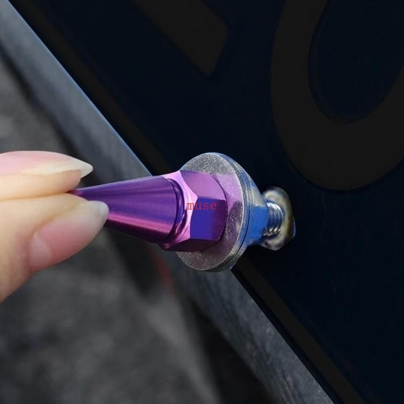 4 Peças Parafusos Fixação Placa Licença M6 Força Veículo Garante Ajuste Seguro