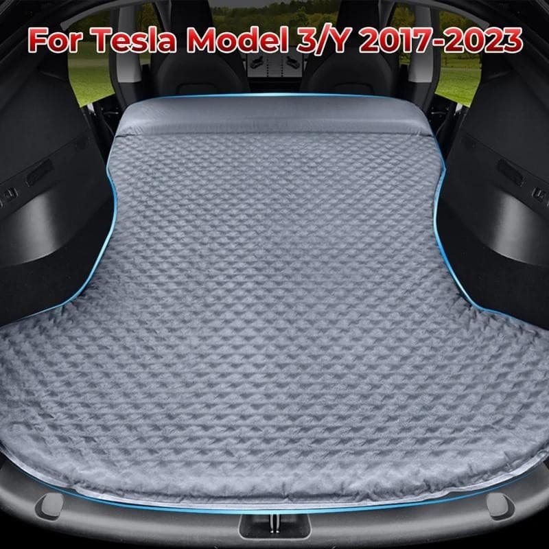 Cama De Ar Autoinflável Para Tesla Modelo 3 Y 2017-2023 Com Saco De Armazenamento De Espuma De Memória Camurça Acampamen