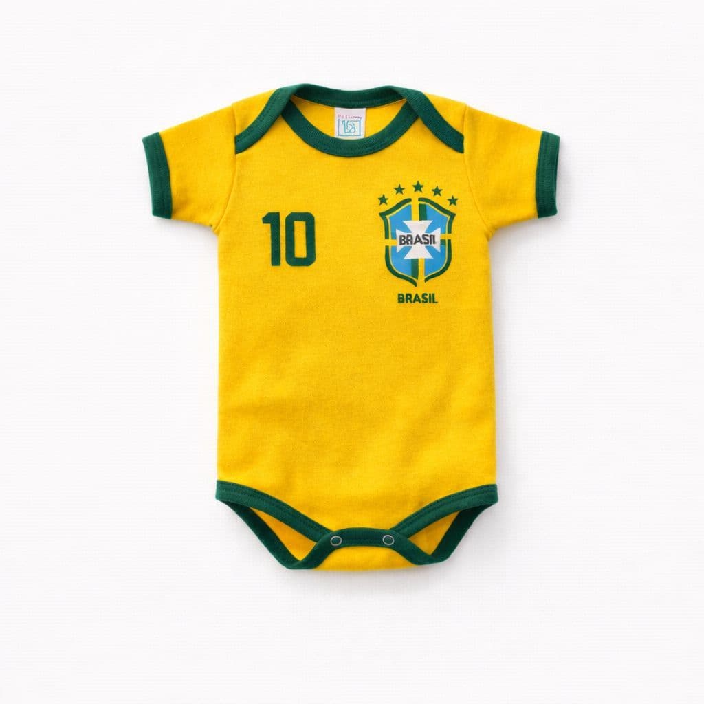 Body Tematico Brasil Copa mesversario premium