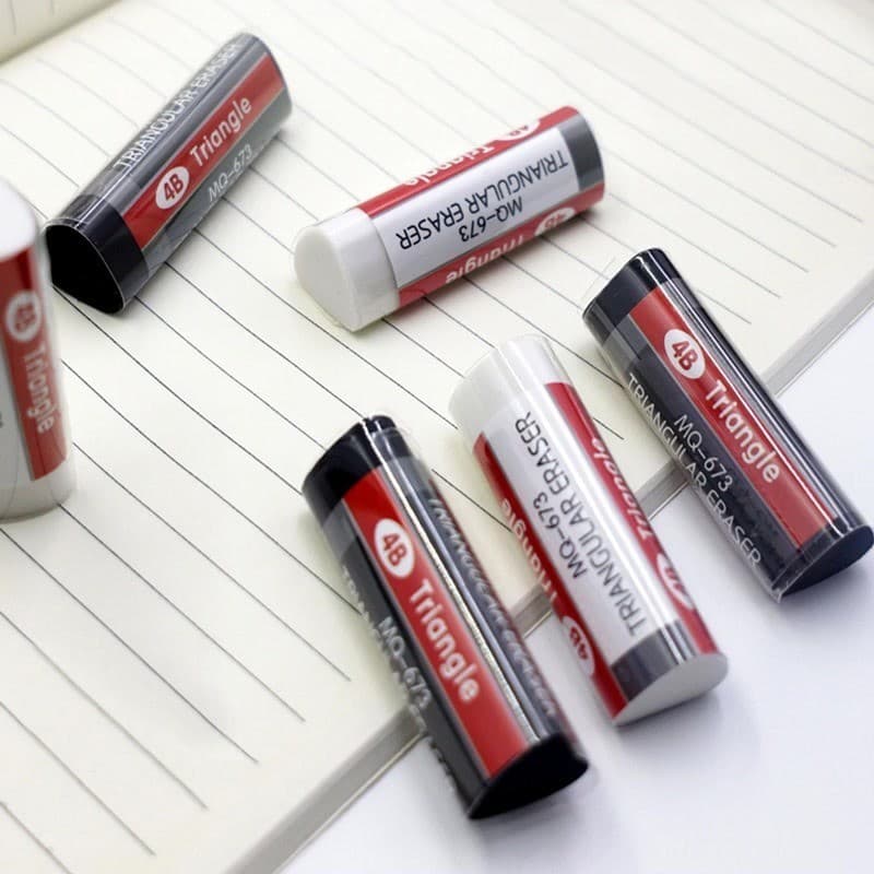 Borracha Artística Profissional 4B Triangular – Ideal para Desenho | MQ-673