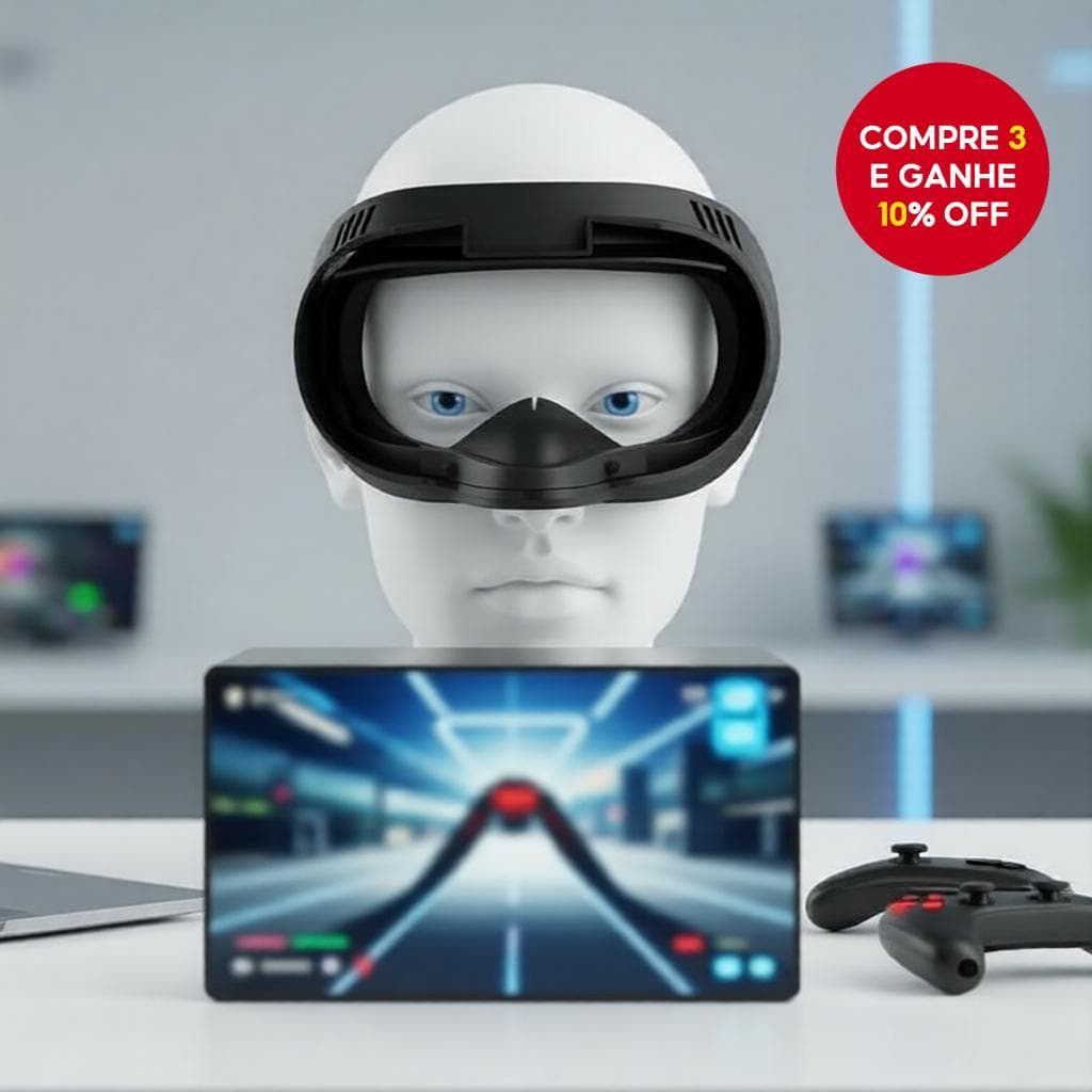  1pc Almofada de Interface Facial e Tampa Facial para Oculus Quest 2, Almofada de Espuma PU à Prova de Suor - Acessórios