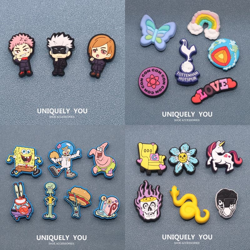 Miss Zoe Jibtz Jujutsu Kaisen Buraco Sacos Acessórios Bob Esponja Dos Desenhos Animados Arco-Íris