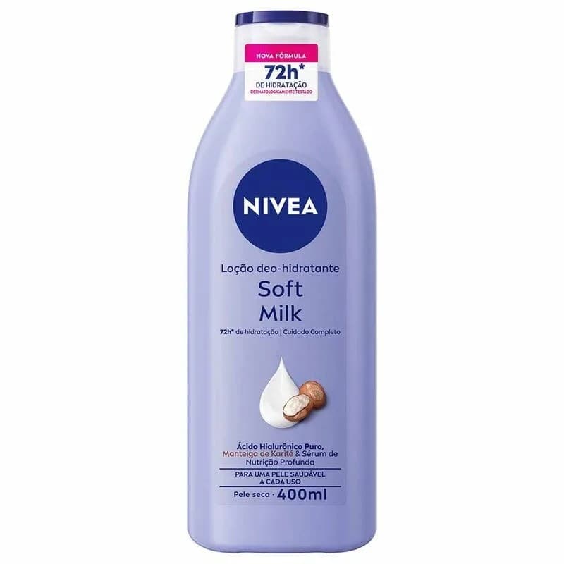 HIDRATANTE NIVEA SOFT MILK C/ 400ML ORIGINAL