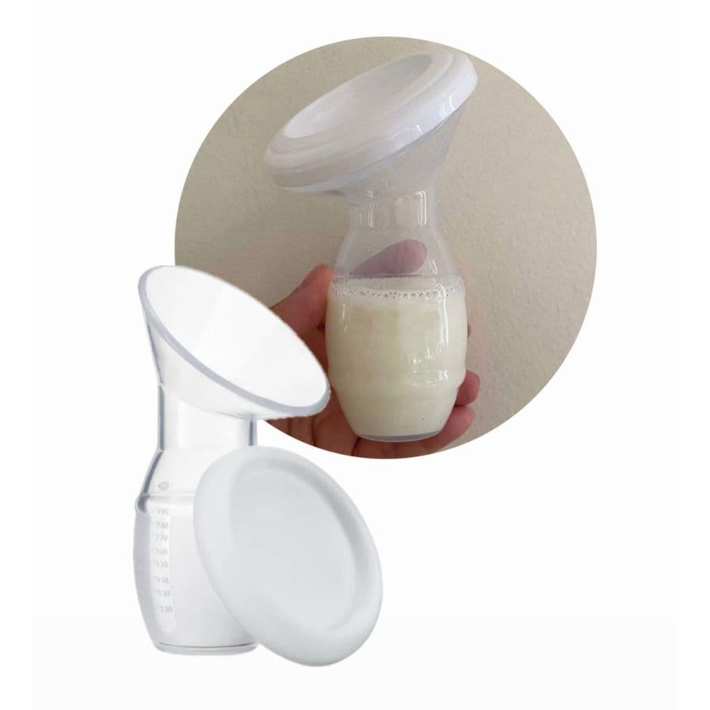 Copo Materno de Silicone para Coleta de Leite com Tampa