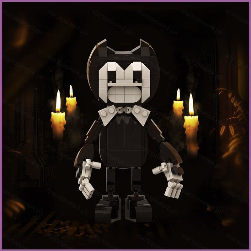 Bendy E A Máquina De Tinta Blocos De Construção Boris Figura Bonecas Modelo Brinquedos Para Crianças Presentes