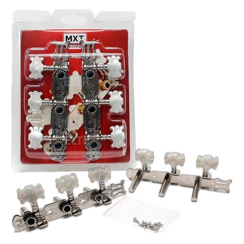 Tarraxa Tarracha Violão Aço Pino Grosso Cromado - Mxt