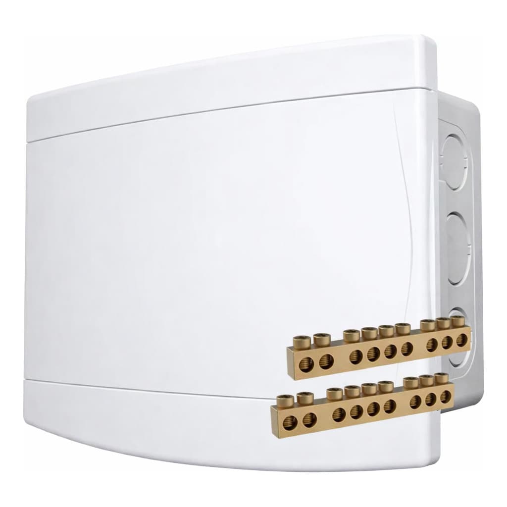 Quadro Distribuição Emb 6/8 Disjuntores C/ Barramento Tigre