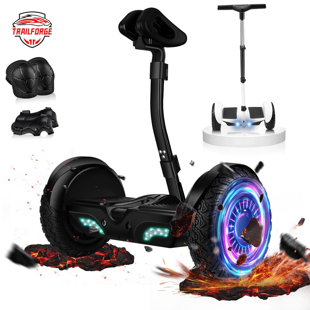 Trailforge-Q1 Hoverboard Skate Elétrico Original 10 ” 20km/h 5000mah Offroad Led Bluetooth