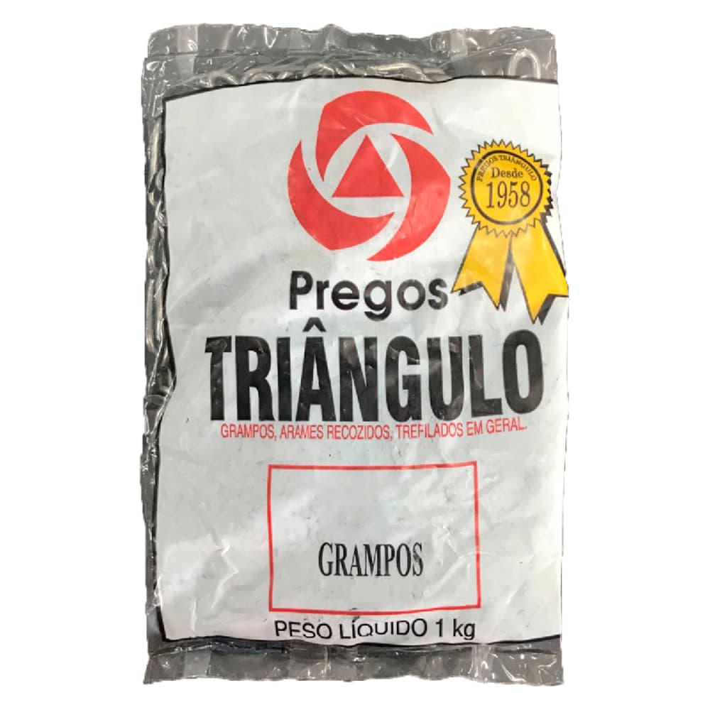 Grampo Polido Para Cerca Farpada E Lisa 9x1 1kg - Triângulo