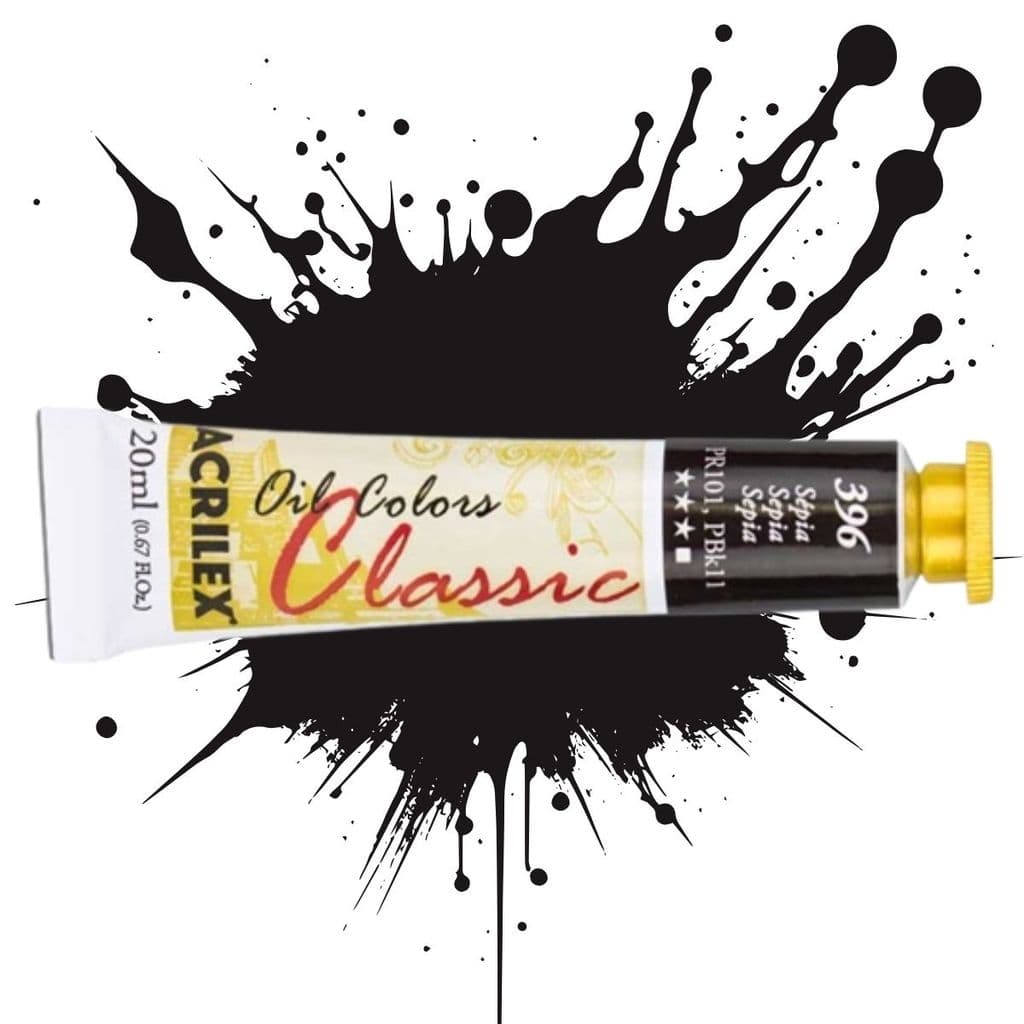 Tinta Oil Colors 20ml 396 - Sépia
