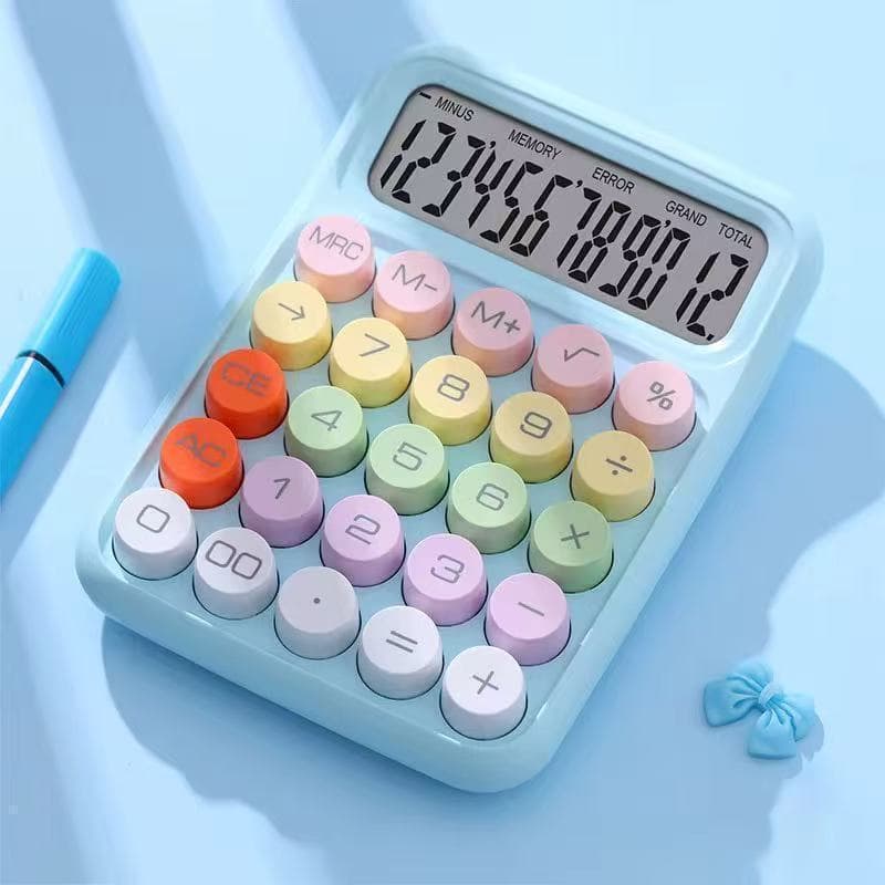 Calculadora Colorida Morandi De 12 Dígitos Teclado Mecânico De Ponto Grande Escola (Lj Smile)