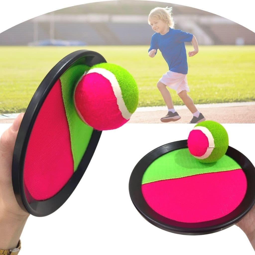 Kit Raquete Velcro Bola - Jogar ao Ar Livre Esporte Infantil Pais Filhos Férias Verãoraquete de tênis