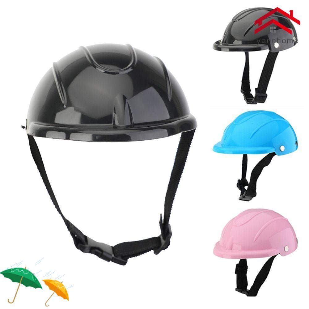 Capacete Para Motocicleta Animais De Estimação YANNHOME , Capacetes Ajustáveis Cães De Cor Sólida , De Segurança Filhote