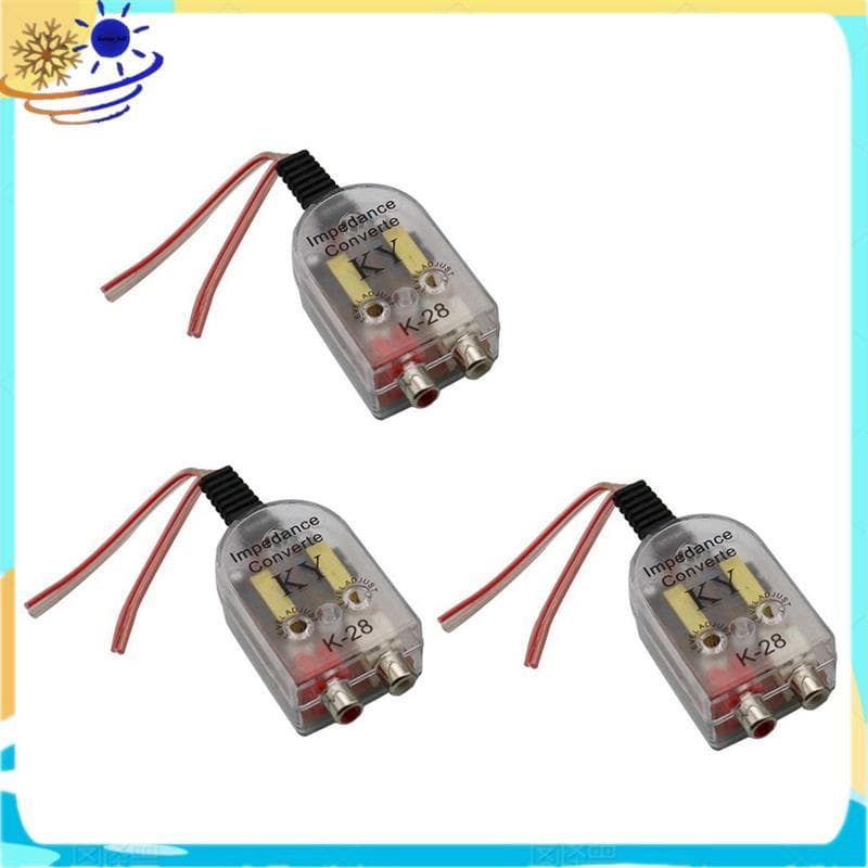 3 Unidades K-28 12V Universal Carro Conversor De Impedância Alta Para Baixa Alto-Falante Linha