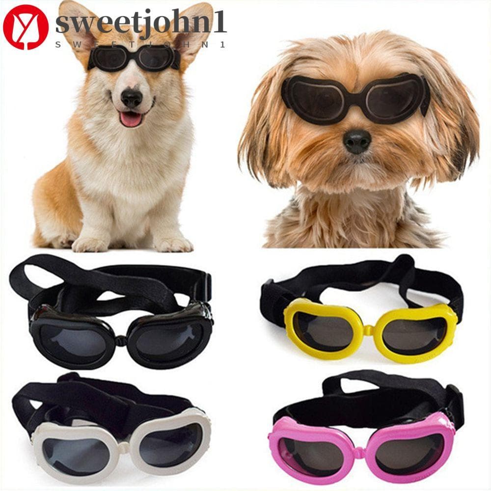 SWEETJOHN1 Óculos De Sol Para Cães Mini Fofos Da Moda Antiembaçante À Prova De Vento