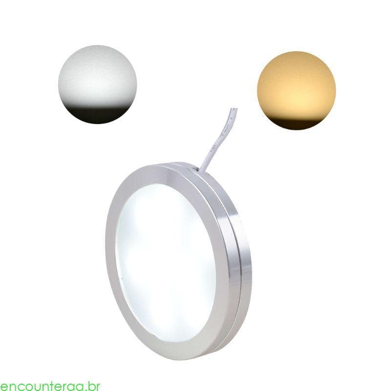 Encontrora 2 5W 12V Led Downlight Luz Teto Embutida Redonda Painel Iluminação Interna