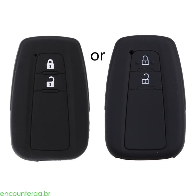 Encontrora 2 Botões Silicone Carro Para Chave Fob Suporte Capa CHR 2017 Priu