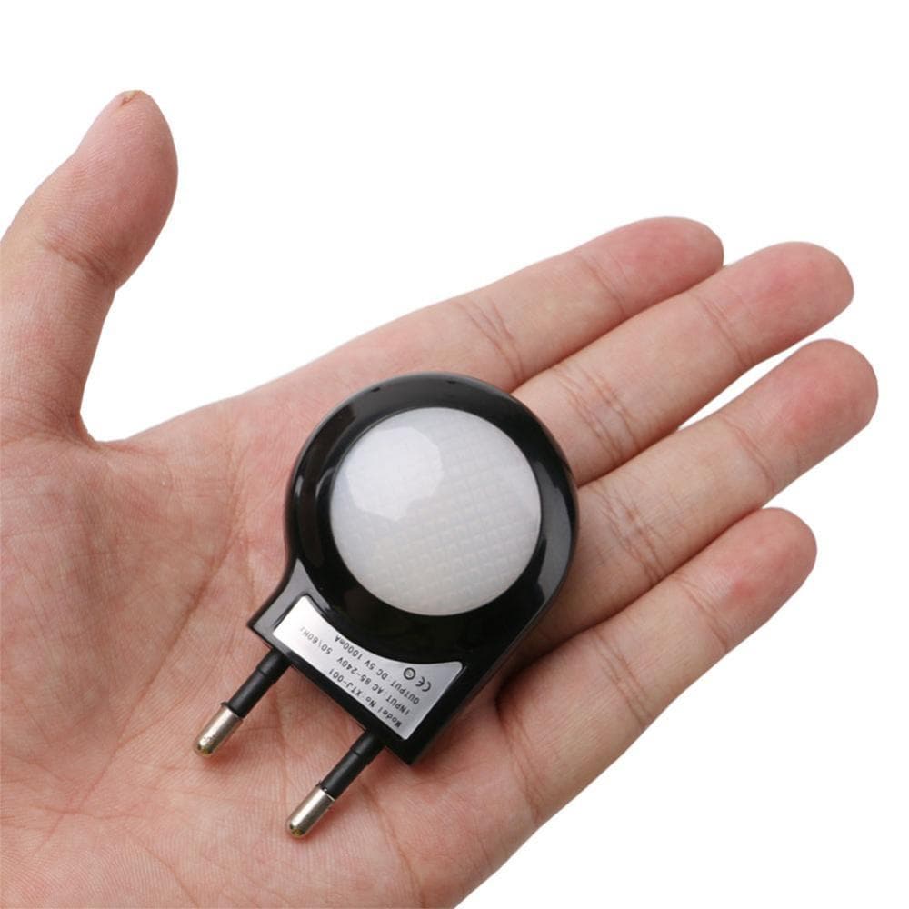 TKEY Mini LED Caracol Luz Noturna Auto Noite Lâmpada Embutida Sensor De Controle Parede Para O Bebê Crianças Quarto Ue/E