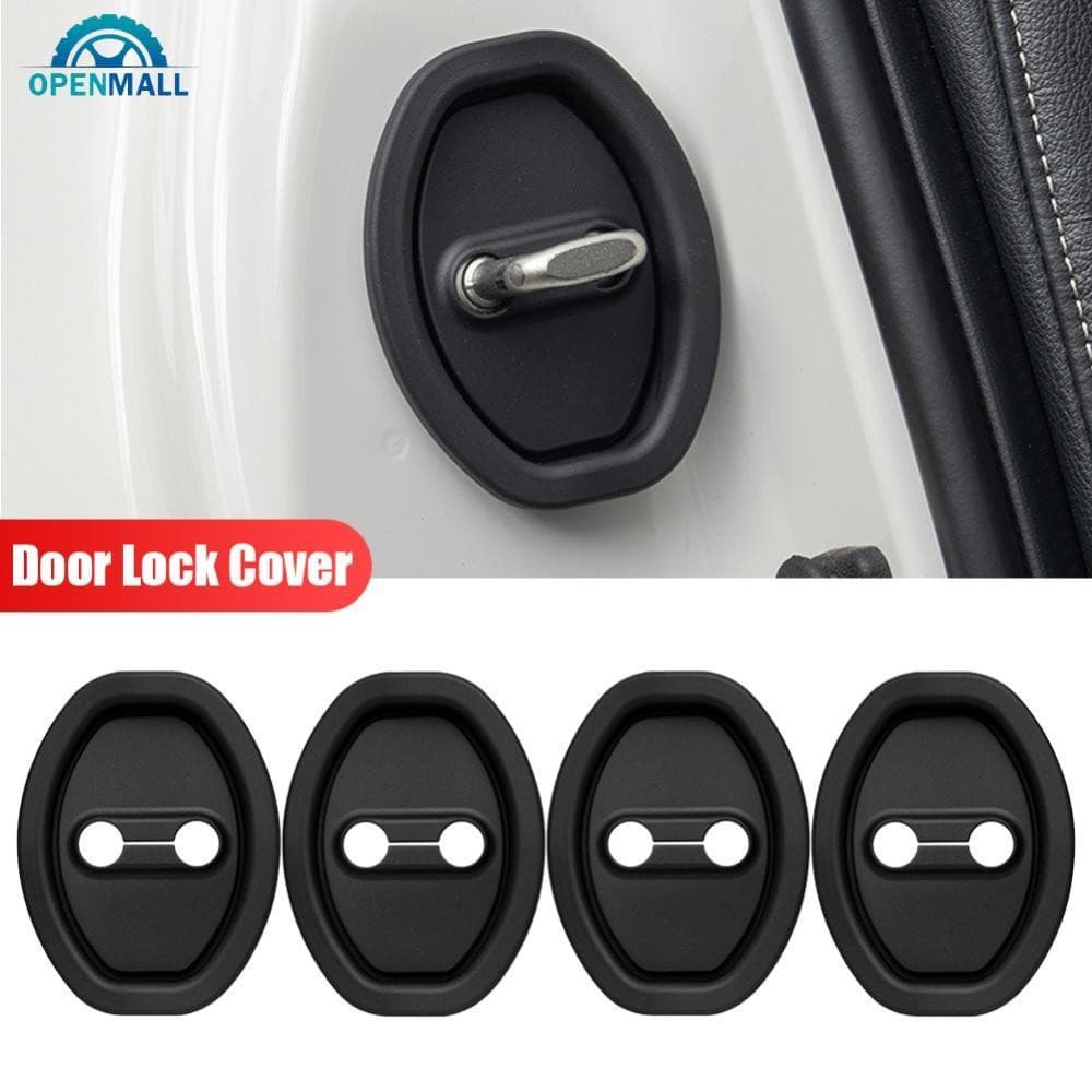   Protetor de Fechadura de Porta de Carro Universal OPENMALL 4 Almofada de Silicone Espessada Anti-DP5U