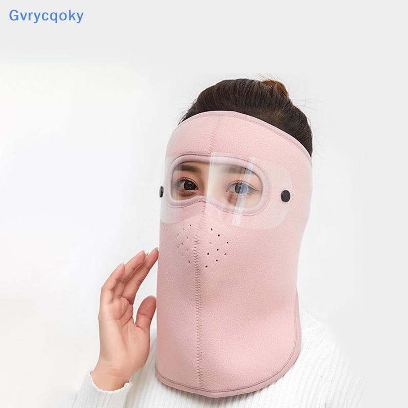 Gvrycqoky Máscara Facial Quente À Prova De Vento Boné De Inverno Máscaras Respiráveis De Esqui Bonés De Proteção De Lã C