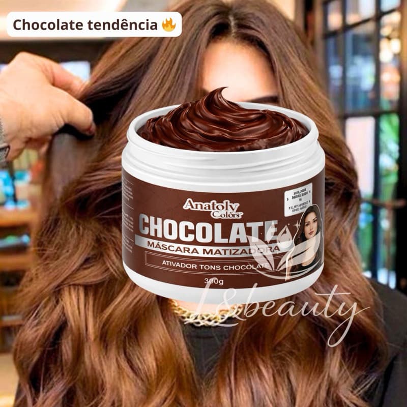 Máscara Matizadora Chocolate  300gr - Anatoly