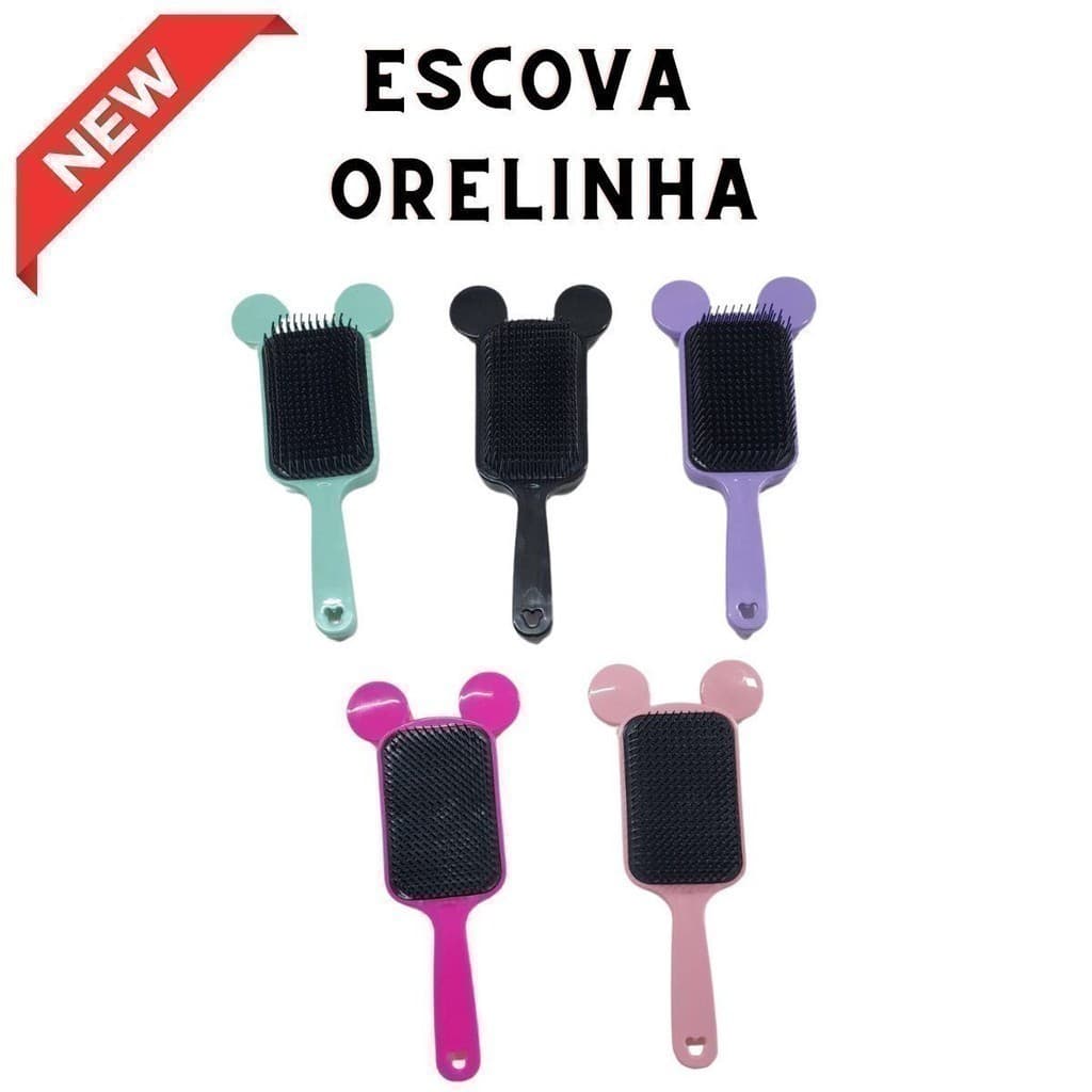 Escova Flex Orelhinha Sortida - Escova Sortida Para Cabelo Cuidados Com Cabelo 