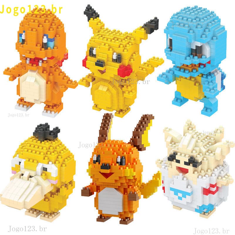 Brinquedos Pokémon Em Blocos De Construção