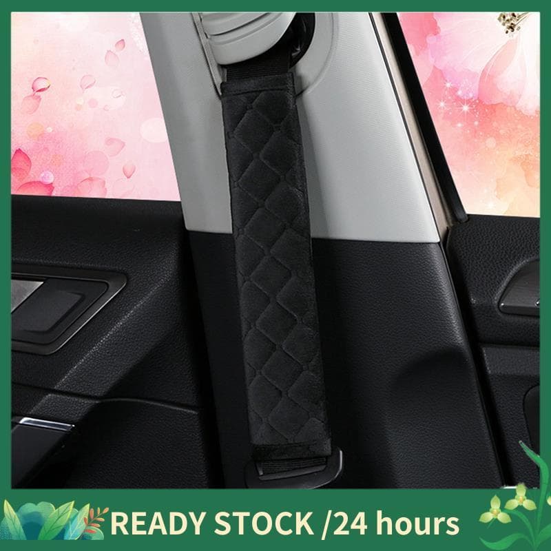 Almofada De Ombro Universal 27cm Capa De Carro De Veludo Anti-Abrasão Apertada Para Adulto Criança Preto