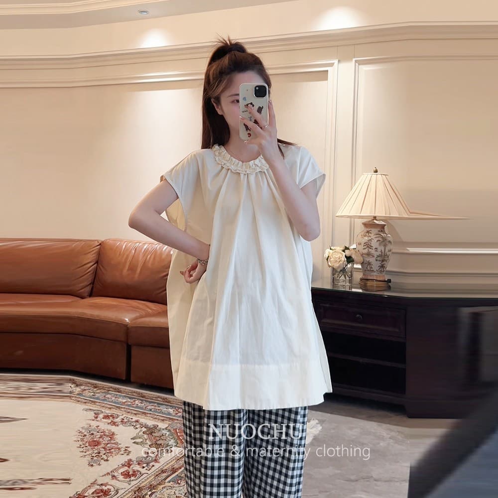 [Liberação de perda sazonal] 2026 Camiseta de verão para maternidade