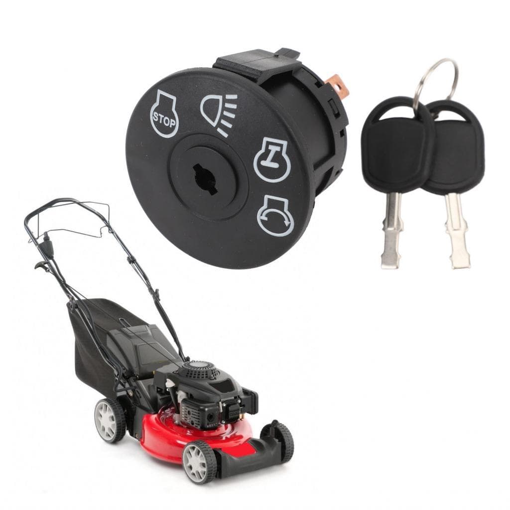 Interruptor de ignição preciso 7251741 resposta rápida profissional antiferrugem com 2 chaves para trator cortador