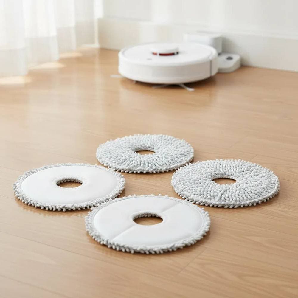 Kit Refil 4 Panos Mop Robô Xiaomi S10+ X10plus S20+ S40 5PRO