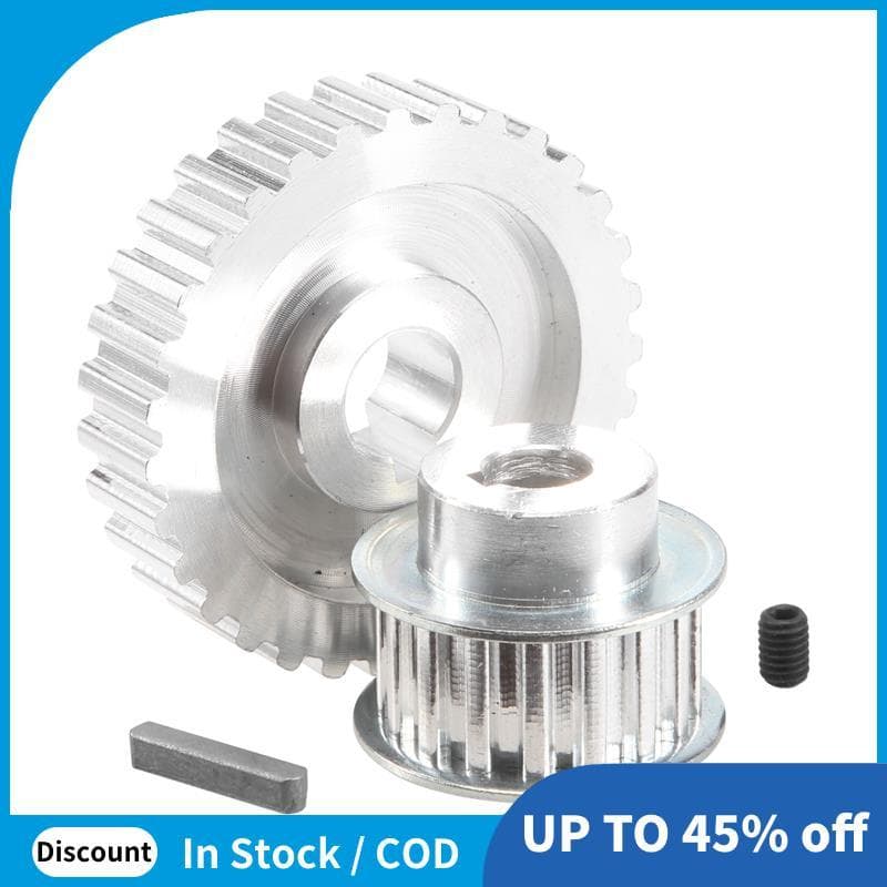 2 Peças De Metal Polia Síncrona Engrenagem Motor Correia Roda S Cj0618 Mini Engrenagens De Torno , Máquina De Corte