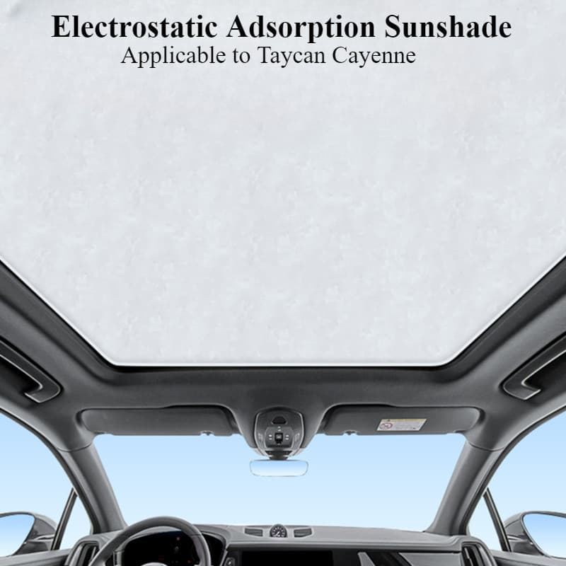 Para Porsche Cayenne Teto Solar Pára-Sol Macan Filme De Isolamento Taycan Protetor Adsorção Eletrostática Viseira Telhad