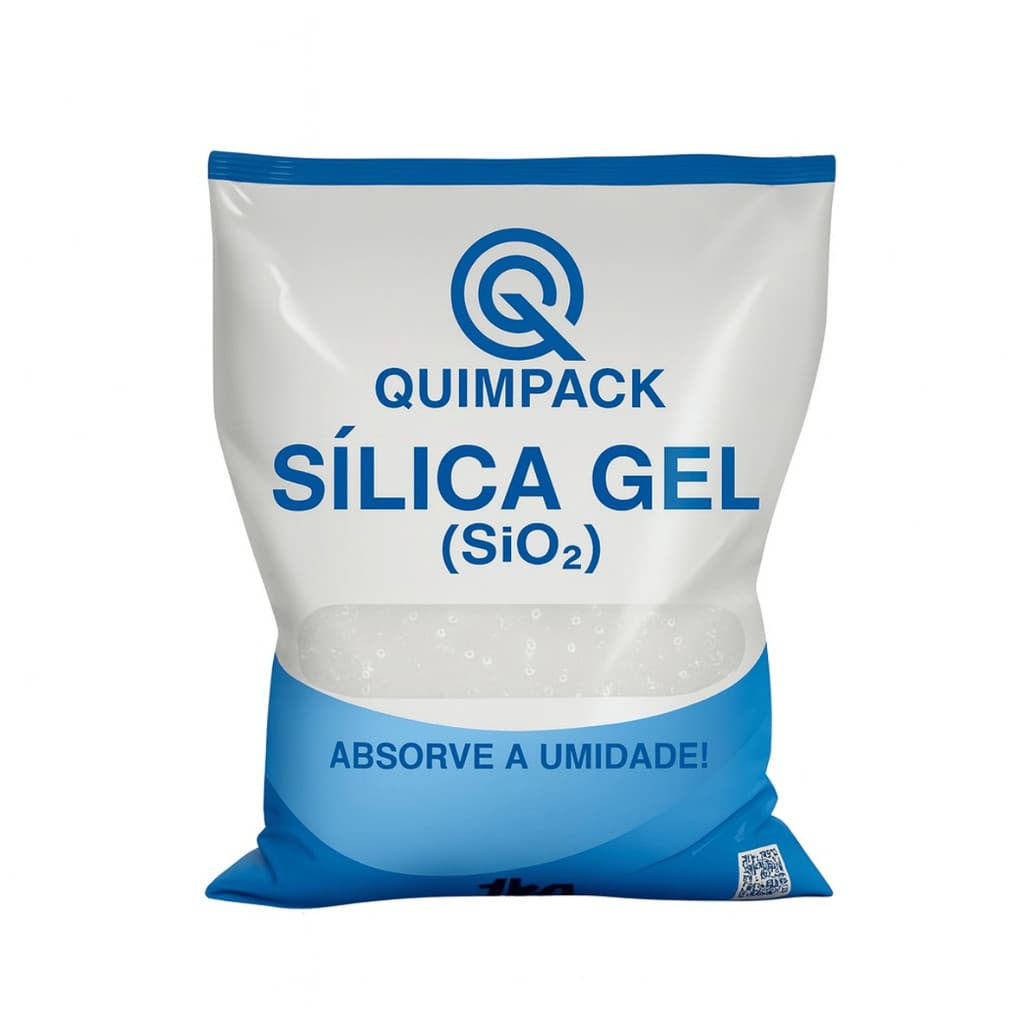 Sílica Gel Branca Desumidificante 4-8mm Quimpack - Pct c/1kg