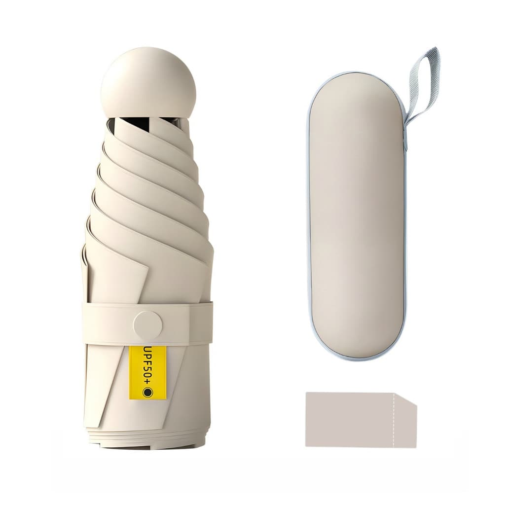 Mini Guarda-Chuva Portátil Dobrável Compacto Ideal para Bolsa e Mochila