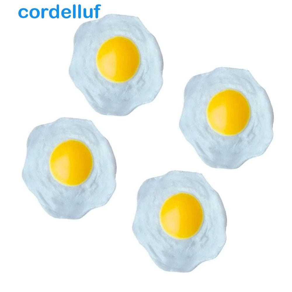 CORDELLUF Ovo Frito Brinquedo Engraçado Brinquedos Sensoriais Pretend Play Crianças Para Adultos Squeeze