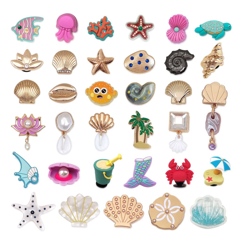 Miss Zoe Jibtz DIY shell hole bags Acessórios Com Pingentes De Sacos De Buraco De Organismo Marinho