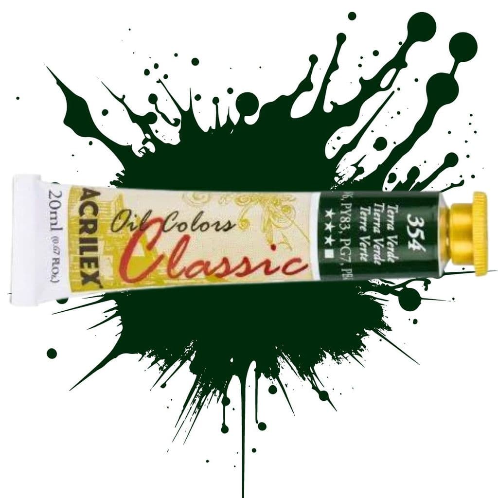 Tinta Oil Colors 20ml 354 - Terra Verde