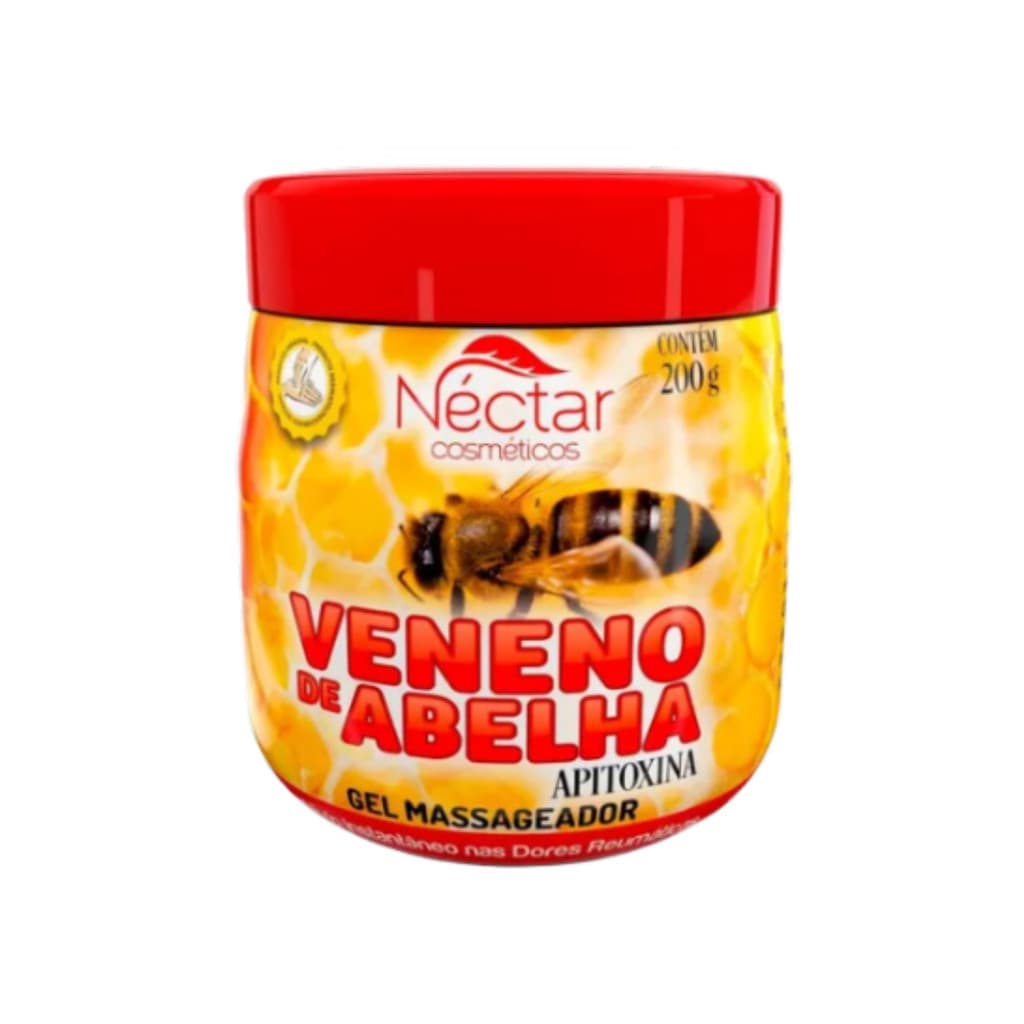 1 Potes Gel Massageador Abelha 200g Néctar Cosmeticos - 100% Original