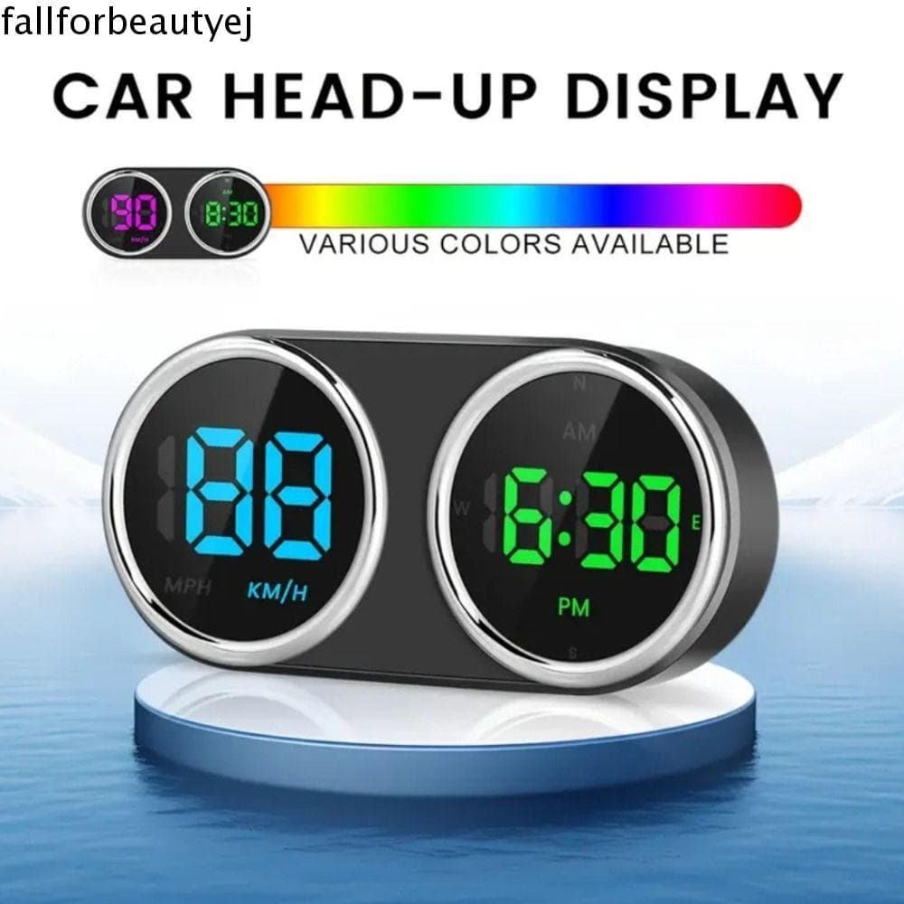 Velocímetro Digital Para Carro FALLFORBEAUTYEJ GPS , Relógio 2 Em 1 HUD Car Head Up Display