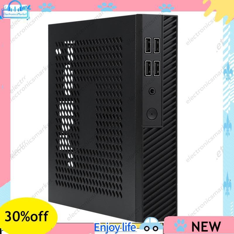 DX01 Fino Mini ITX Desktop Computador Chassi Peças De Reposição Fina Meia Altura Do Portátil Caso